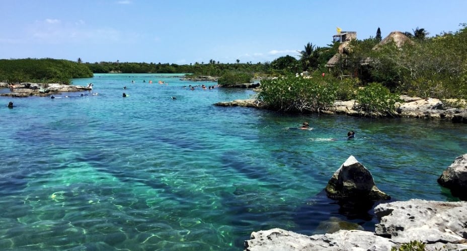 Lagoa Yal-ku, um aquário natural na região de Akumal