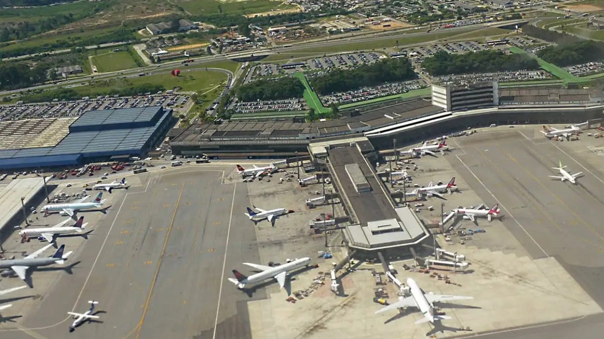 Invepar, concessionária do aeroporto de Guarulhos.