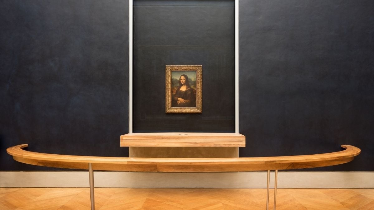 Mona Lisa, de Leonardo da Vinci, no museu do Louvre.
arte museus obra