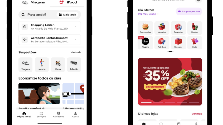 Por que Uber e iFood decidiram unir forças e compartilhar serviços em seus aplicativos