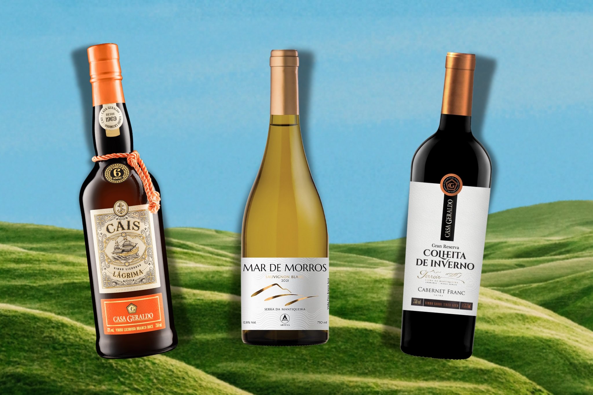 Casa Geraldo Cais Lágrimas, Mar de Morro Sauvignon Blanc e Casa Geraldo Gran Reserva Colheita de Inverno Cabernet Franc: terroir mineiro é tendência