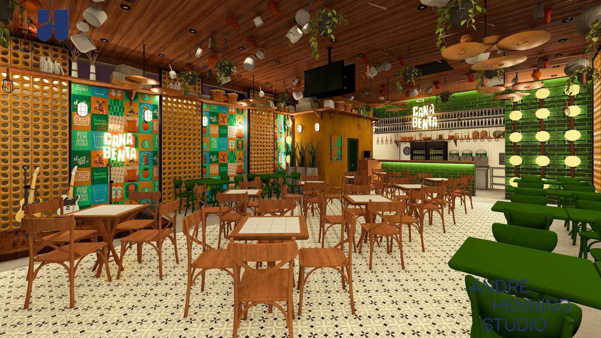 Projeto do Bar CanaBenta da Rua da Música