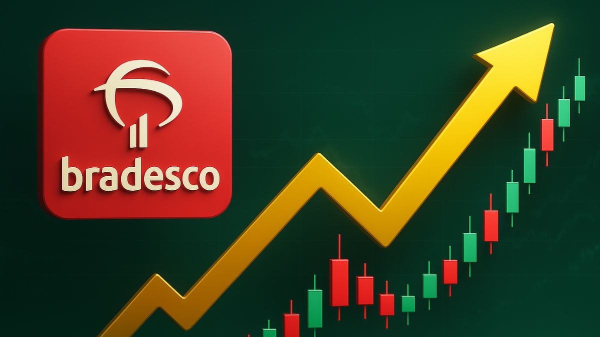Imagem criada por inteligência artificial para ilustrar as ações do banco Bradesco (BBDC4) na B3.