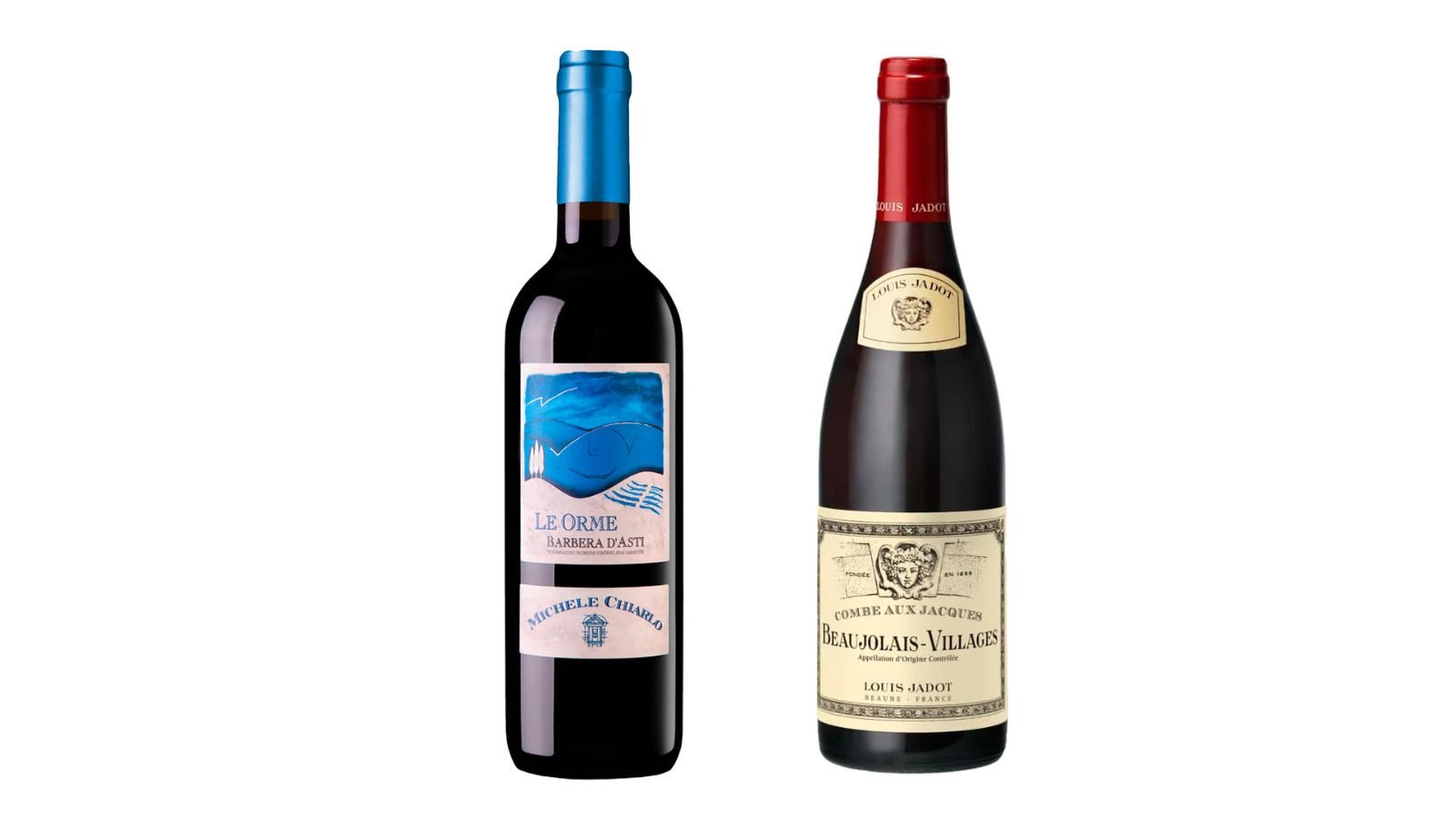 Michele Chiarlo Le Orme Barbera d_Asti Superiore & Louis Jadot Beaujolais-Villages