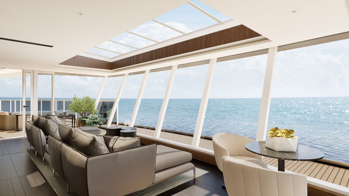 cruzeiro luxo suíte navio Suíte Skyview Regent