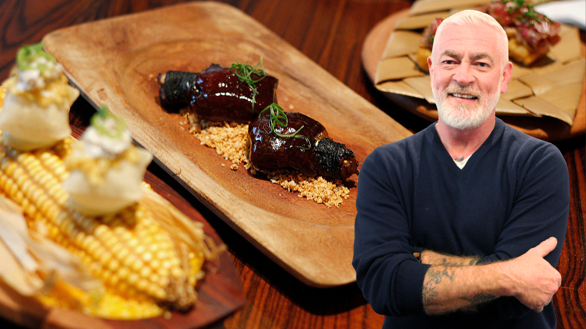 Alex Atala e o trio de entradas do D.O.M.