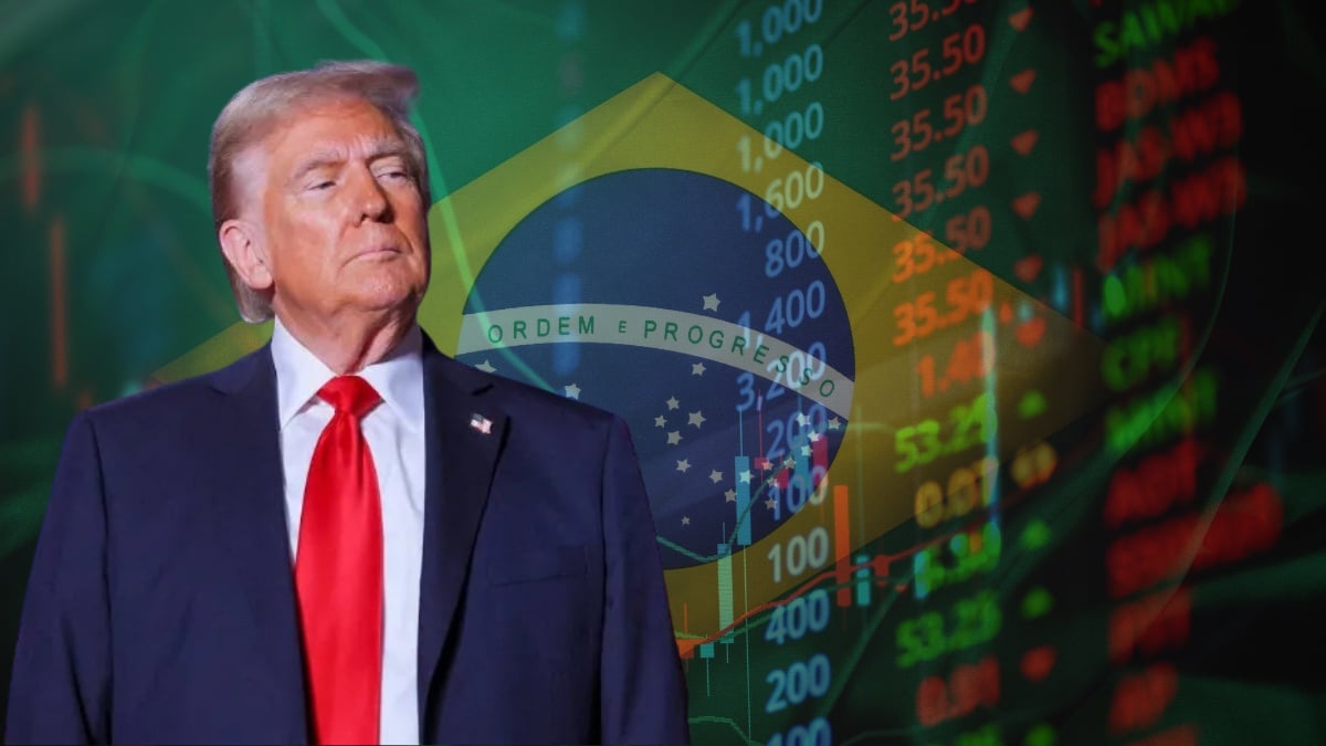 O presidente dos EUA, Donald Trump, e os impactos para a bolsa brasileira.