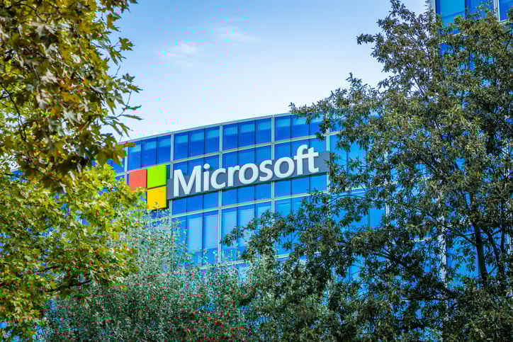 Fachada da Microsoft