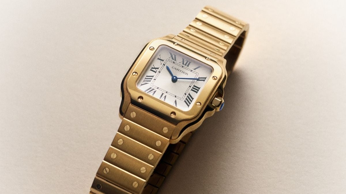 relógio santos cartier luxo