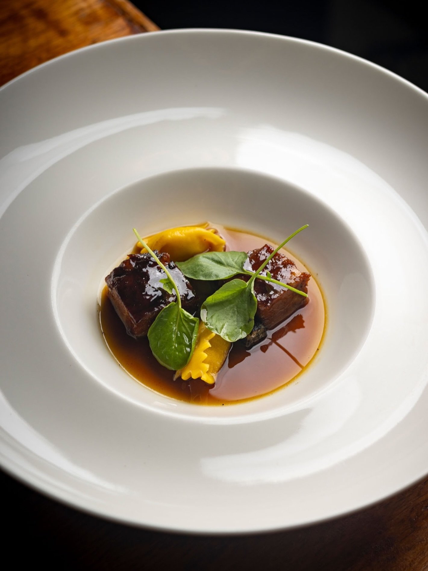 Cupim, agnolotti de milho e agrião, do Origem
